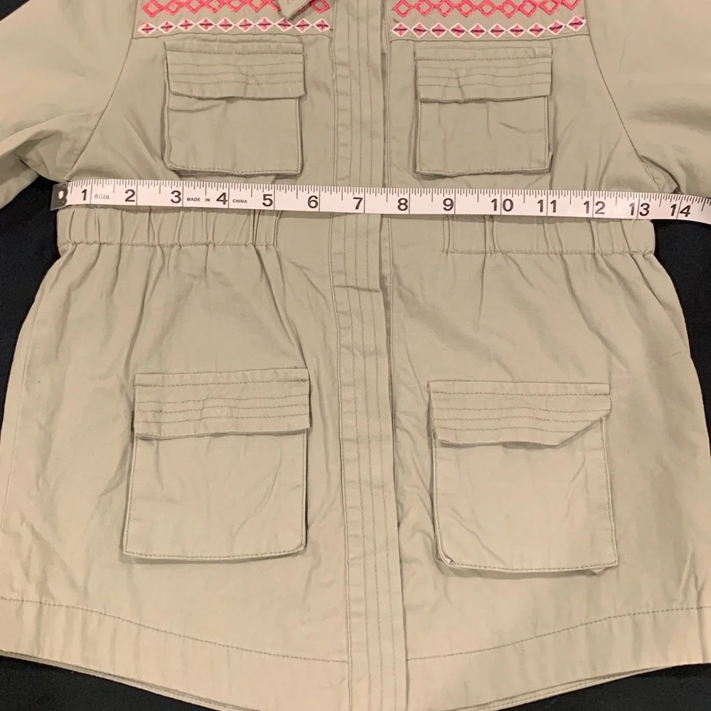 NWT Jessica Simpson Green Cargo Jacket size 5T